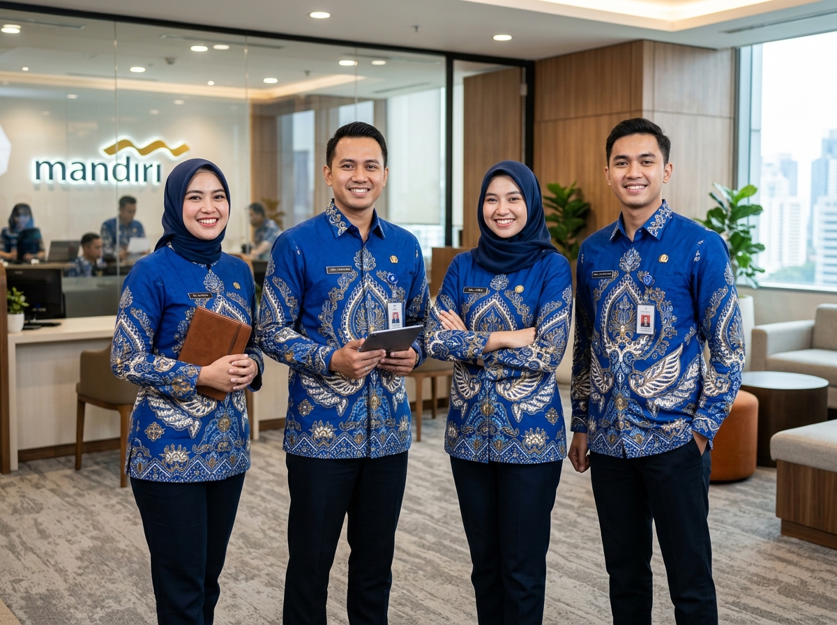 Portofolio seragam batik frontliner perbankan